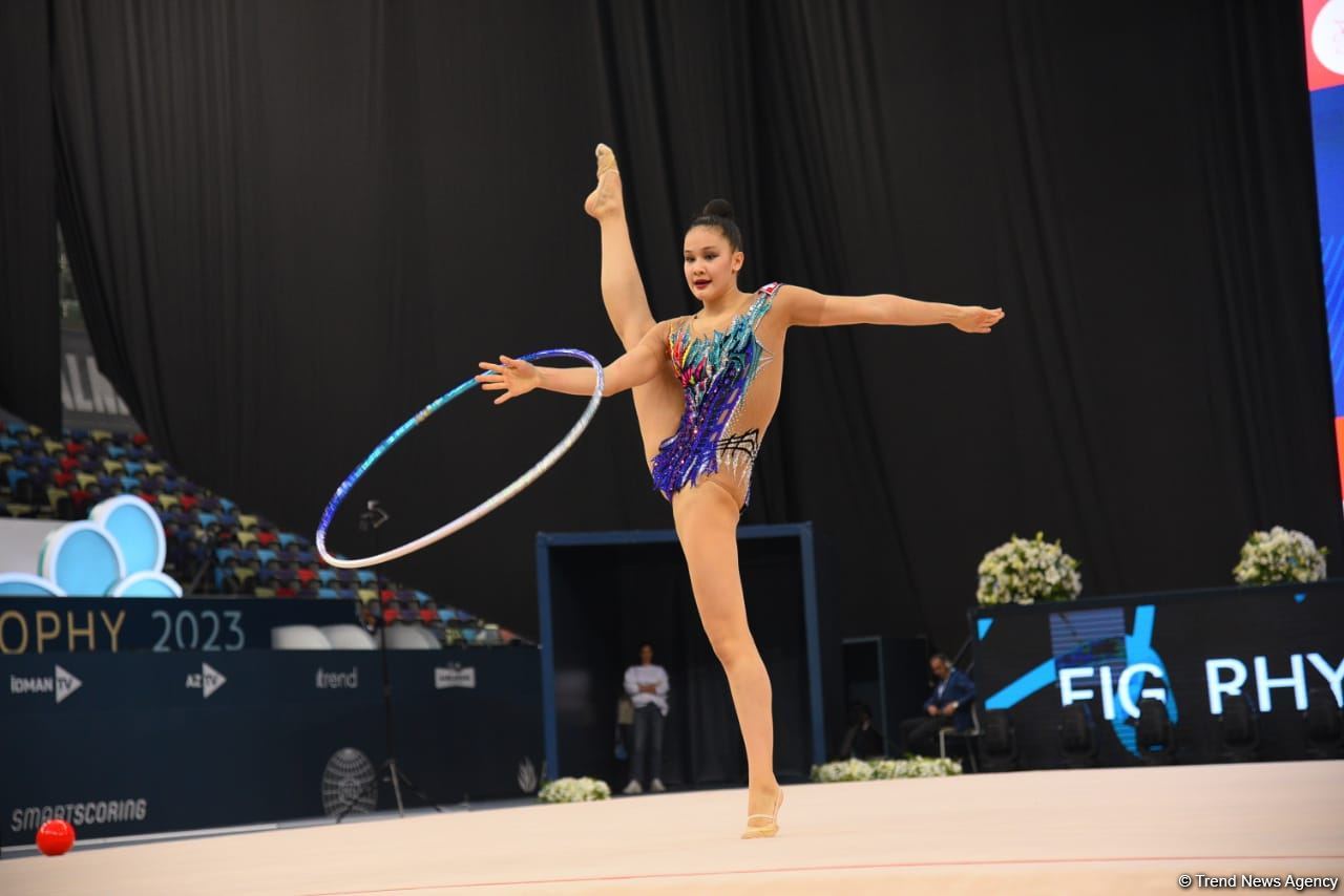 Bakıda bədii gimnastika üzrə FIG Dünya kuboku yarışlarının birinci gününə start verilib (FOTO)