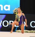 Bakıda bədii gimnastika üzrə Dünya Kuboku yarışlarının ikinci günündən maraqlı anlar (FOTO)