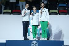 Bakıda bədii gimnastika üzrə Dünya Kubokunun qaliblərinin mükafatlandırılması mərasimi keçirilib (FOTO)