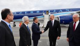 Prezident İlham Əliyev Bolqarıstana işgüzar səfərə gəlib (FOTO/VİDEO)