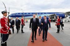 Prezident İlham Əliyev Bolqarıstana işgüzar səfərə gəlib (FOTO/VİDEO)