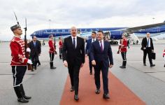 Prezident İlham Əliyev Bolqarıstana işgüzar səfərə gəlib (FOTO/VİDEO)