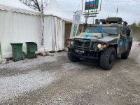 Sülhməramlılara aid 2 avtomobil Laçın yolundan maneəsiz keçib (FOTO)