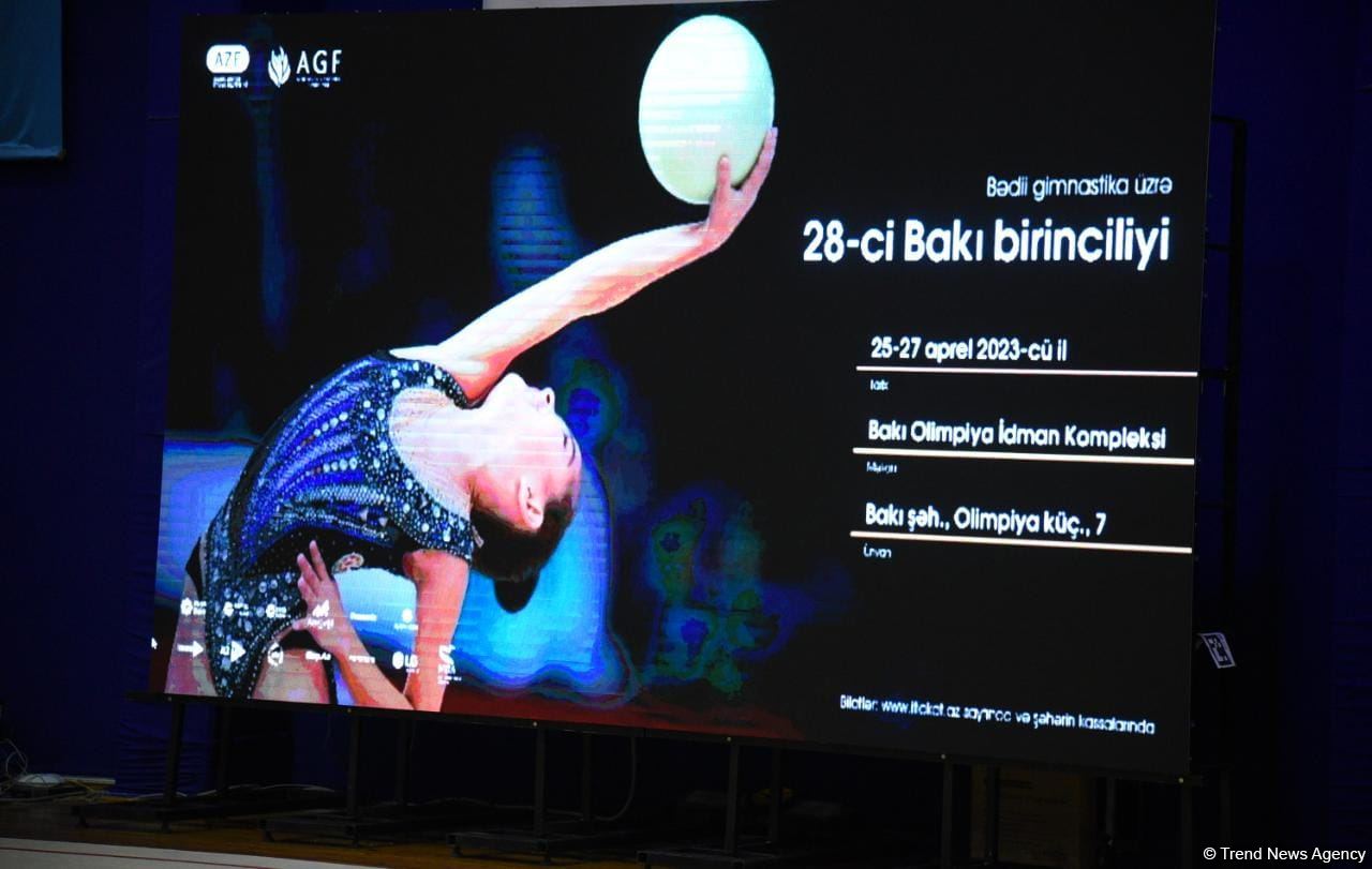 Bədii gimnastika üzrə 28-ci Bakı birinciliyinə start verilib (FOTO)