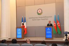 Azərbaycan və Fransa XİN rəhbərlərinin mətbuat konfransı keçirilib (FOTO/VİDEO) (YENİLƏNİB)
