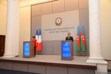 Azərbaycan və Fransa XİN rəhbərlərinin mətbuat konfransı keçirilib (FOTO/VİDEO) (YENİLƏNİB)