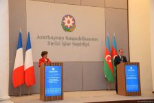 Azərbaycan və Fransa XİN rəhbərlərinin mətbuat konfransı keçirilib (FOTO/VİDEO) (YENİLƏNİB)