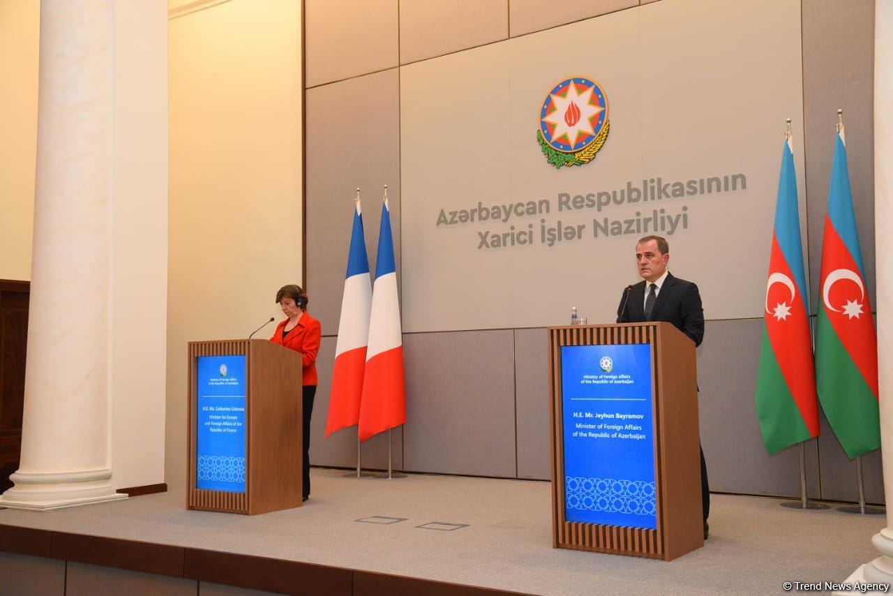 Azərbaycan və Fransa XİN rəhbərlərinin mətbuat konfransı keçirilib (FOTO/VİDEO) (YENİLƏNİB)