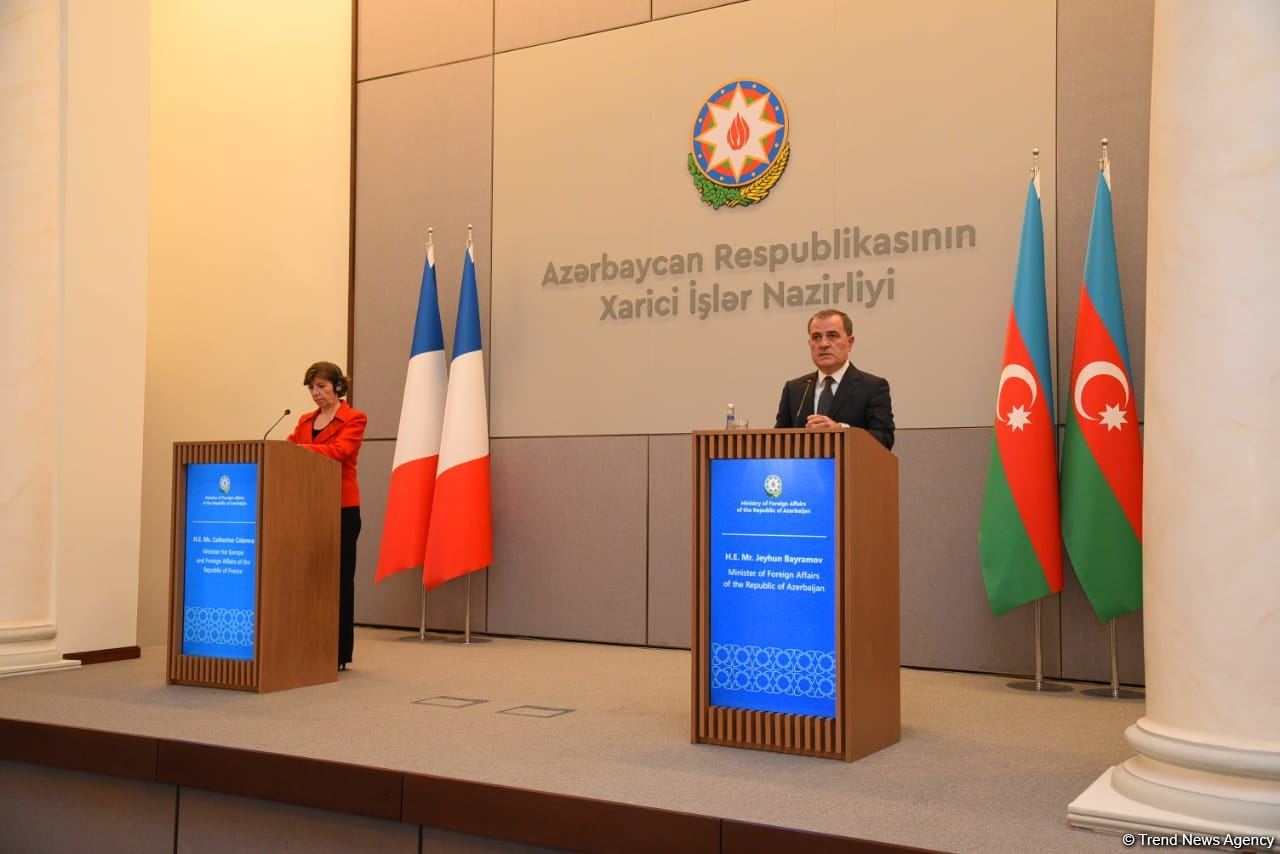 Azərbaycan və Fransa XİN rəhbərlərinin mətbuat konfransı keçirilib (FOTO/VİDEO) (YENİLƏNİB)
