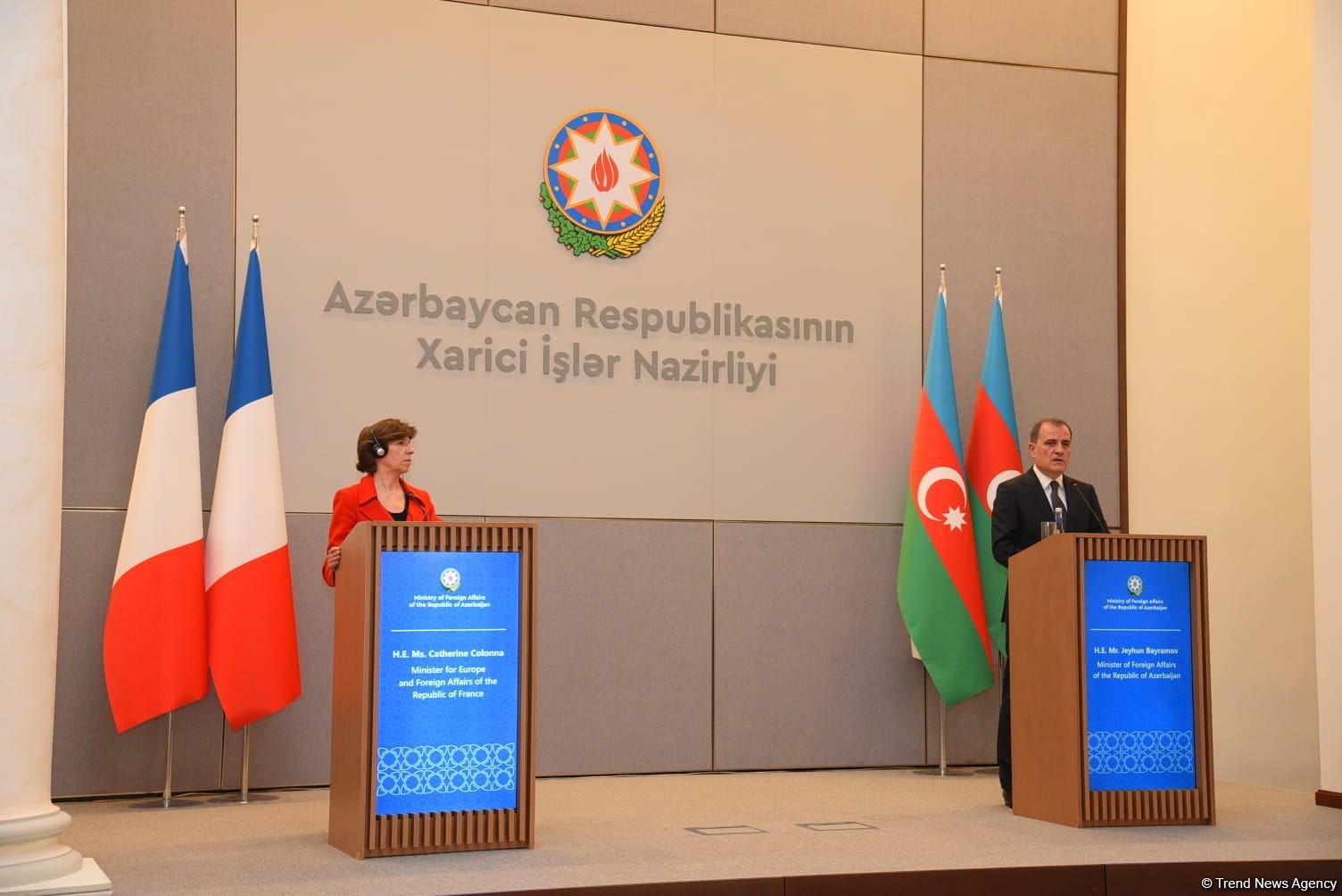 Azərbaycan və Fransa XİN rəhbərlərinin mətbuat konfransı keçirilib (FOTO/VİDEO) (YENİLƏNİB)