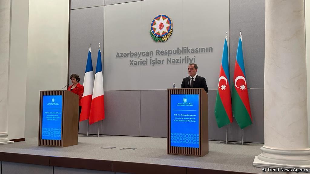 Azərbaycan və Fransa XİN rəhbərlərinin mətbuat konfransı keçirilib (FOTO/VİDEO) (YENİLƏNİB)