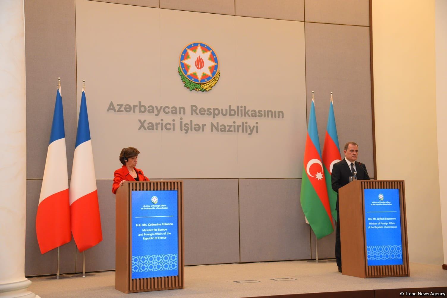 Azərbaycan və Fransa XİN rəhbərlərinin mətbuat konfransı keçirilib (FOTO/VİDEO) (YENİLƏNİB)