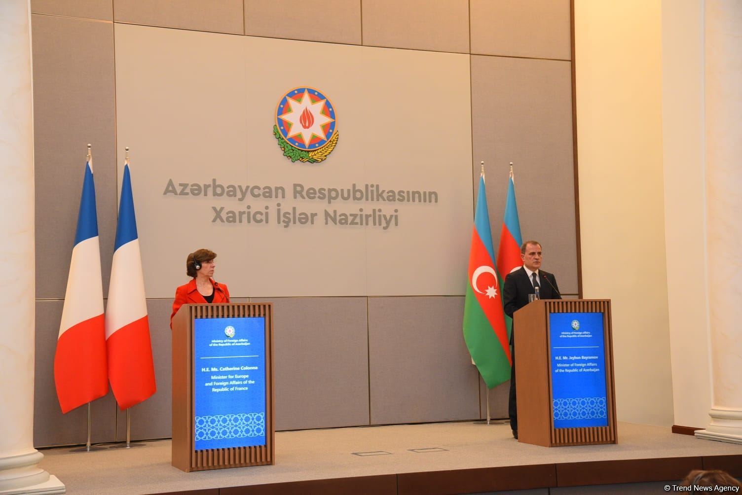 Azərbaycan və Fransa XİN rəhbərlərinin mətbuat konfransı keçirilib (FOTO/VİDEO) (YENİLƏNİB)