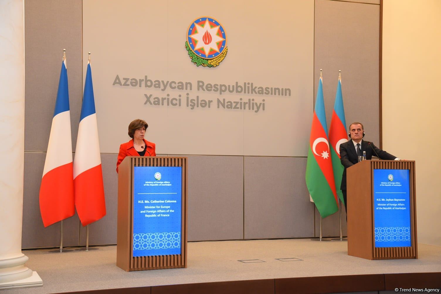 Azərbaycan və Fransa XİN rəhbərlərinin mətbuat konfransı keçirilib (FOTO/VİDEO) (YENİLƏNİB)