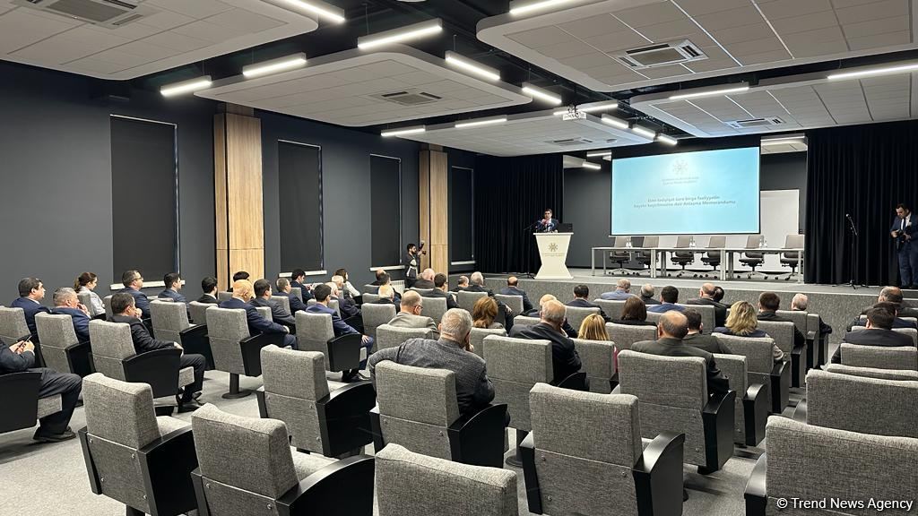 "Elmi-tədqiqat üzrə fəaliyyətin birgə həyata keçirilməsinə dair əməkdaşlıq memorandumunun imzalanması" mərasimi keçirilib (FOTO) (YENİLƏNİB)