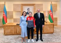 Prezident İlham Əliyev və Birinci xanım Mehriban Əliyeva Türkiyə idmançıları ilə görüşüblər (FOTO/VİDEO) (YENİLƏNİB)