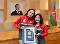 Prezident İlham Əliyev və Birinci xanım Mehriban Əliyeva Türkiyə idmançıları ilə görüşüblər (FOTO/VİDEO) (YENİLƏNİB)
