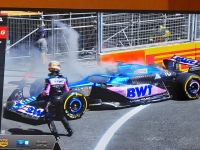 Formula 1 komandalarının sərbəst yürüşündə boliddə yanğın olub (FOTO/VİDEO)
