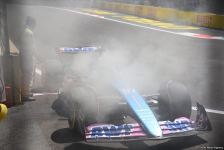 Formula 1 komandalarının sərbəst yürüşündə boliddə yanğın olub (FOTO/VİDEO)