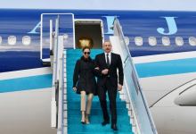 Prezident İlham Əliyev və Birinci xanım Mehriban Əliyeva Türkiyəyə səfərə gəlib (FOTO/VİDEO)