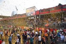 "Formula 1" Azərbaycan Qran Prisi yarışında azarkeşlərin məmnuniyyəti (FOTOLAR)