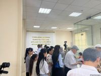 Özbəkistanın Ürgənc şəhərində konstitusiyaya dəyişikliklərlə bağlı səsvermə keçirilir (FOTO)