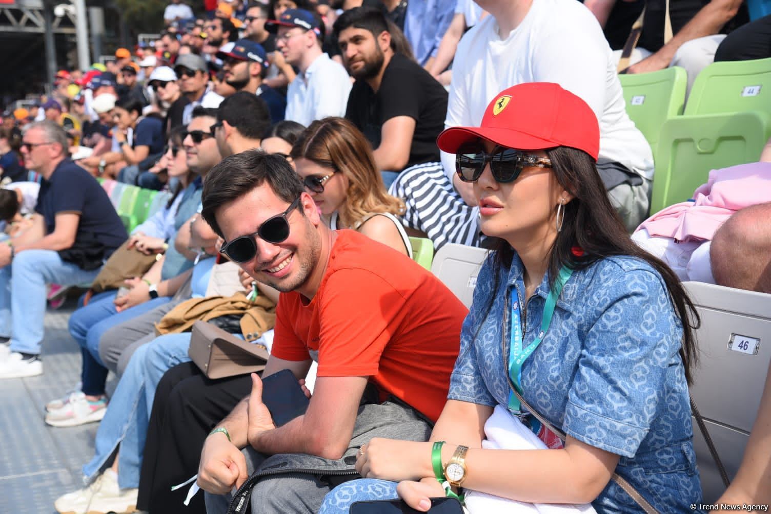 "Formula 1" Azərbaycan Qran Prisi yarışında azarkeşlərin məmnuniyyəti (FOTOLAR)