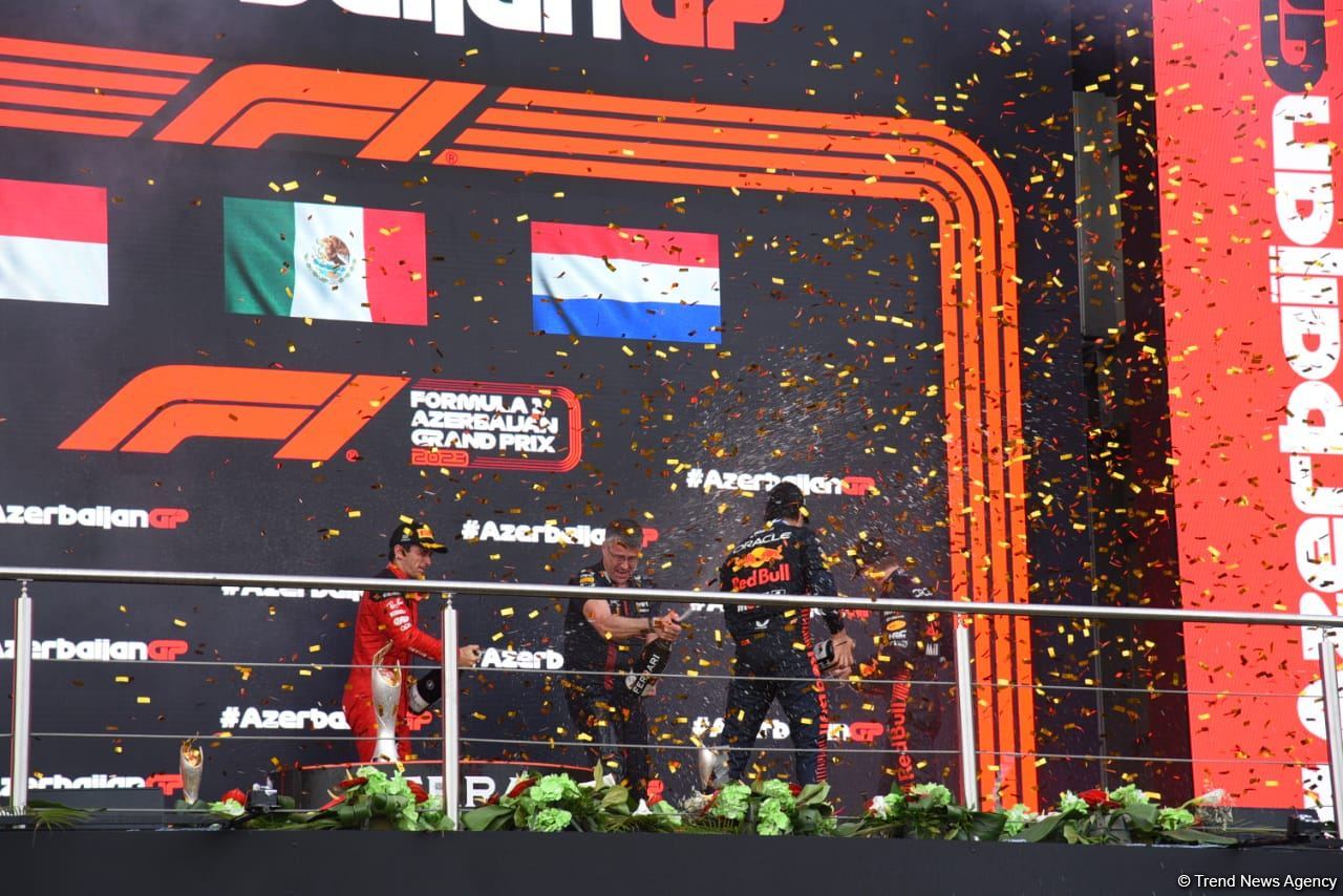 2023 Formula 1 Azərbaycan Qran Prisinin qalibi və mükafatçıları mükafatlandırılıb (FOTO)