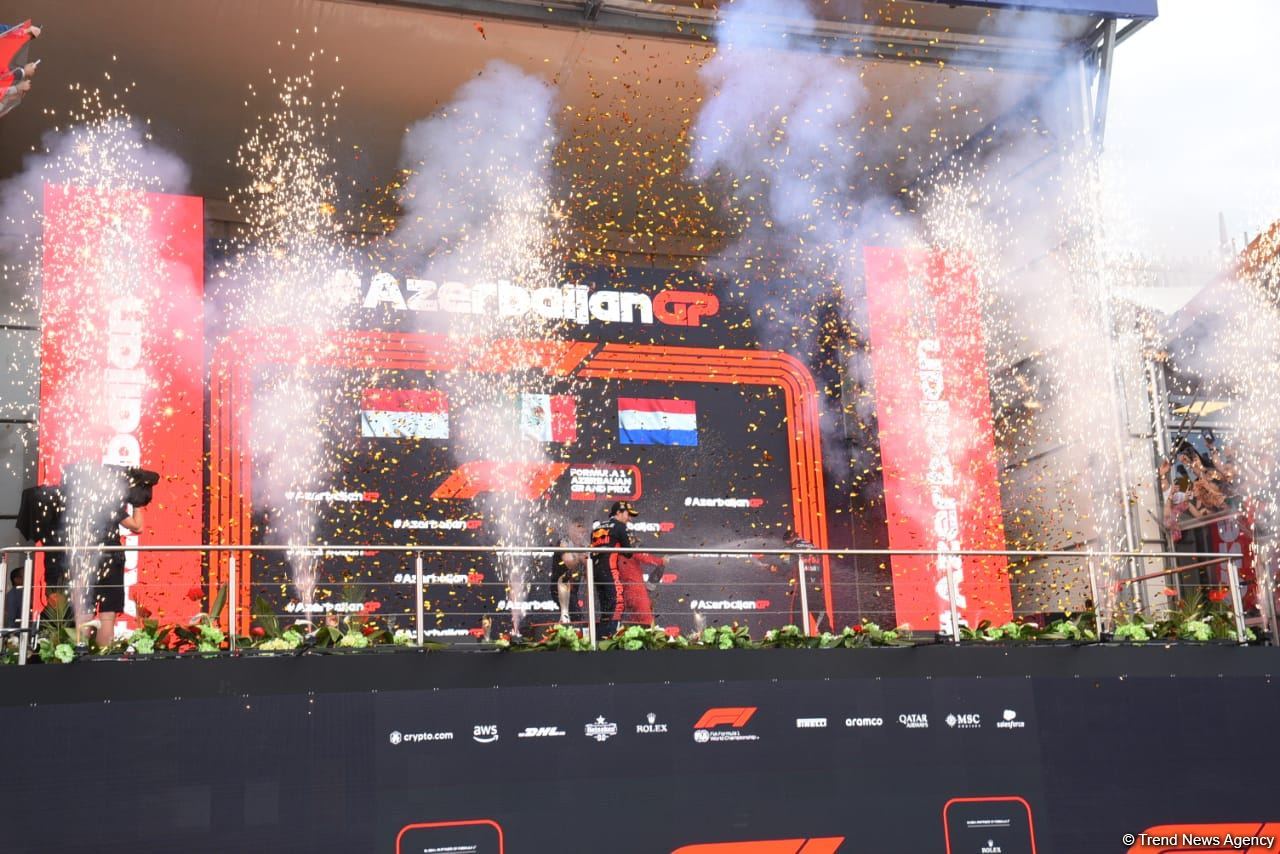 2023 Formula 1 Azərbaycan Qran Prisinin qalibi və mükafatçıları mükafatlandırılıb (FOTO)