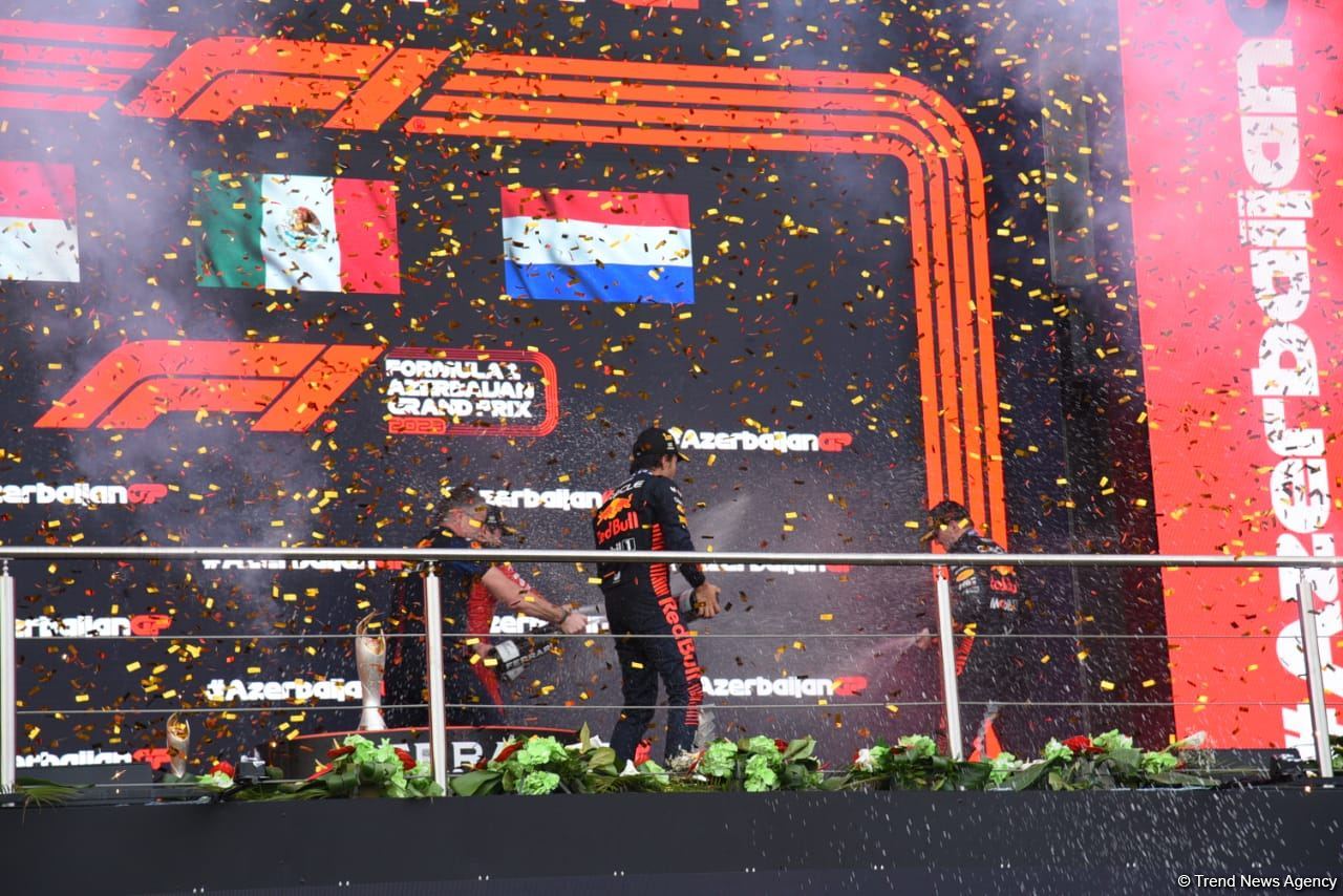 2023 Formula 1 Azərbaycan Qran Prisinin qalibi və mükafatçıları mükafatlandırılıb (FOTO)