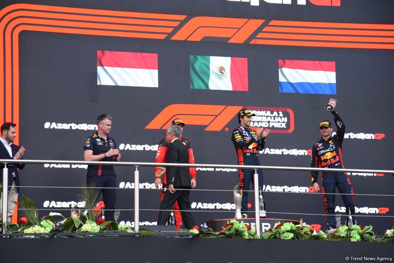 2023 Formula 1 Azərbaycan Qran Prisinin qalibi və mükafatçıları mükafatlandırılıb (FOTO)