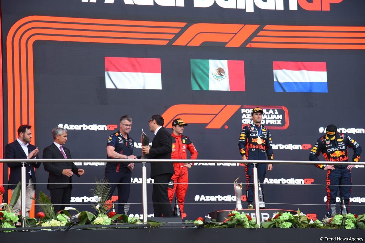 2023 Formula 1 Azərbaycan Qran Prisinin qalibi və mükafatçıları mükafatlandırılıb (FOTO)