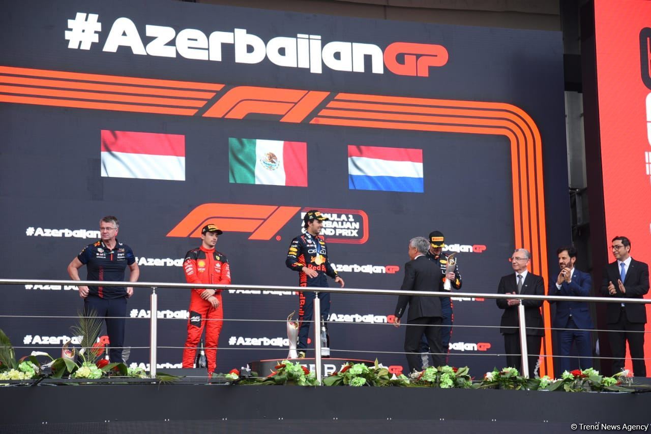 2023 Formula 1 Azərbaycan Qran Prisinin qalibi və mükafatçıları mükafatlandırılıb (FOTO)