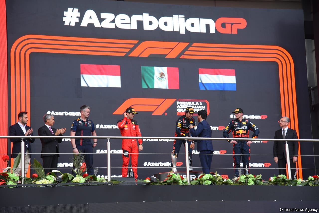 2023 Formula 1 Azərbaycan Qran Prisinin qalibi və mükafatçıları mükafatlandırılıb (FOTO)