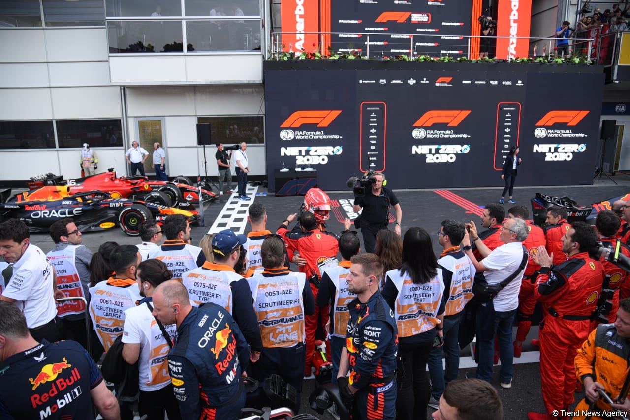 2023 Formula 1 Azərbaycan Qran Prisinin qalibi və mükafatçıları mükafatlandırılıb (FOTO)