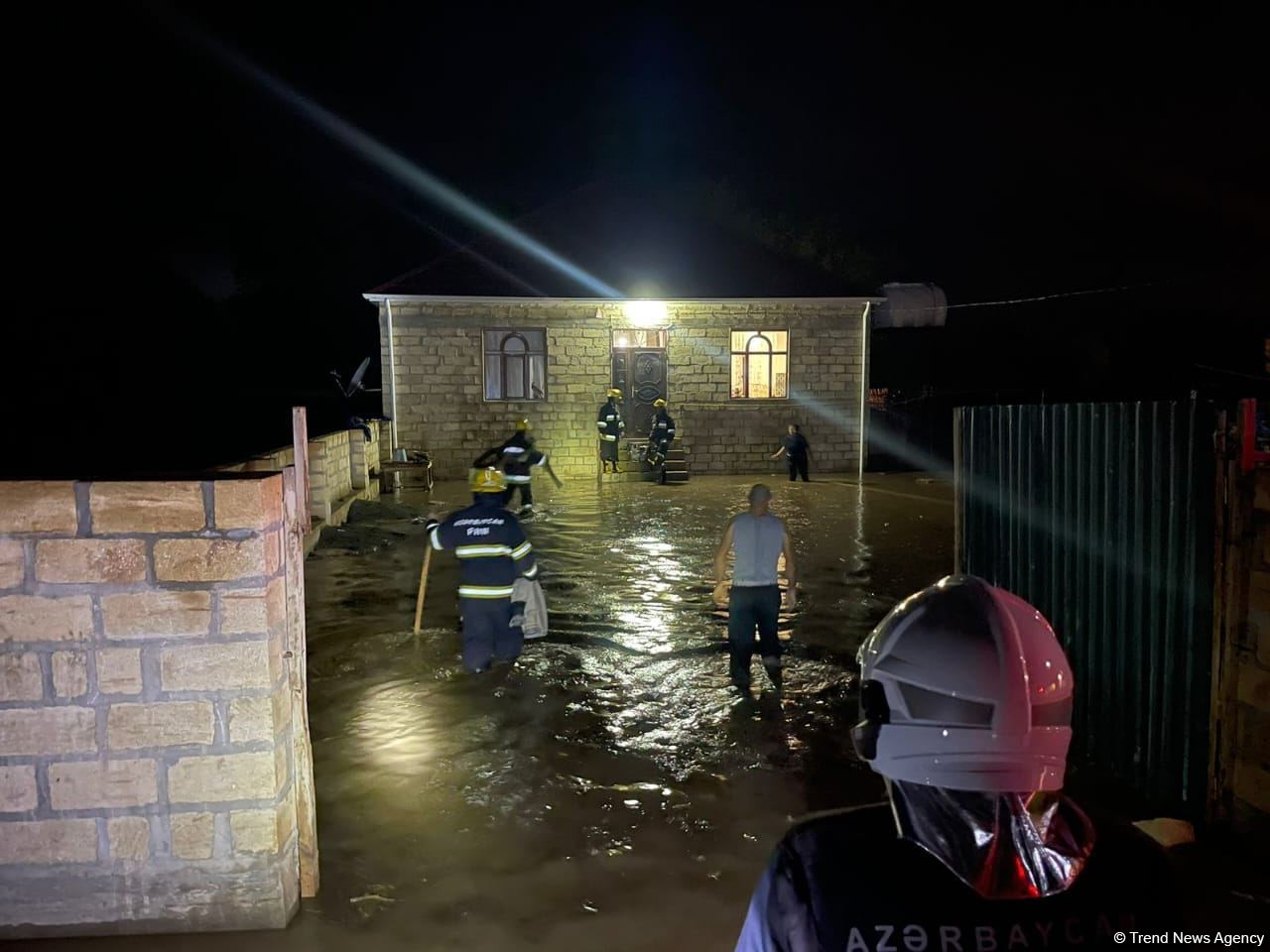 Sel Tərtərdə fəsad törədib (FOTO)