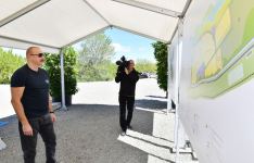 Prezident İlham Əliyev Mahruzlu kəndinin təməlinin qoyulması mərasimində iştirak edib (YENİLƏNİB) (FOTO/VİDEO)
