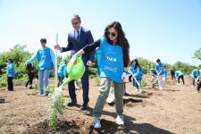 Leyla Əliyeva Ulu Öndərin 100 illiyinə həsr edilən ekoloji aksiyalarda iştirak edib (FOTO)