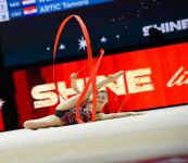 Bakıda bədii gimnastika üzrə 39-cu Avropa çempionatı yarışlarının üçüncü gününə start verilib (FOTO)