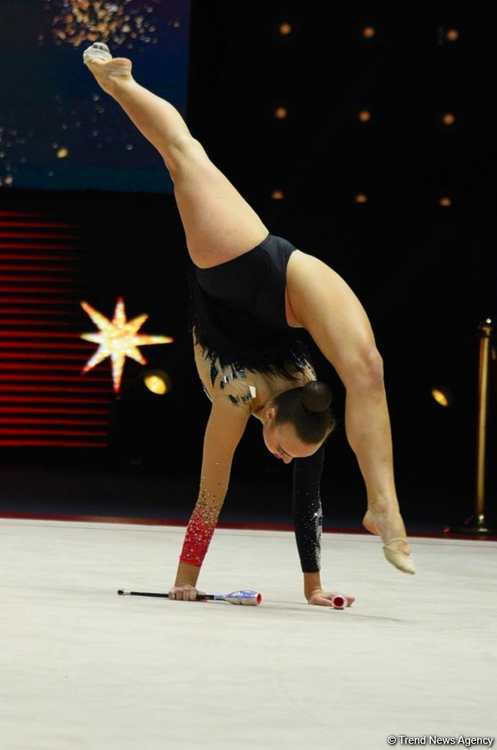 Bakıda bədii gimnastika üzrə 39-cu Avropa çempionatı yarışlarının üçüncü gününə start verilib (FOTO)
