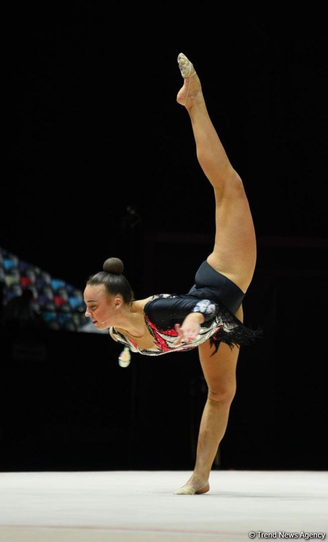 Bakıda bədii gimnastika üzrə 39-cu Avropa çempionatı yarışlarının üçüncü gününə start verilib (FOTO)