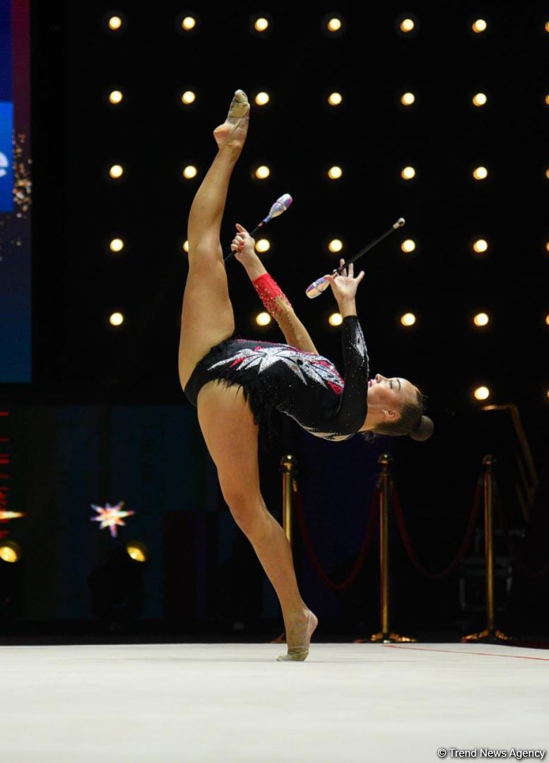 Bakıda bədii gimnastika üzrə 39-cu Avropa çempionatı yarışlarının üçüncü gününə start verilib (FOTO)