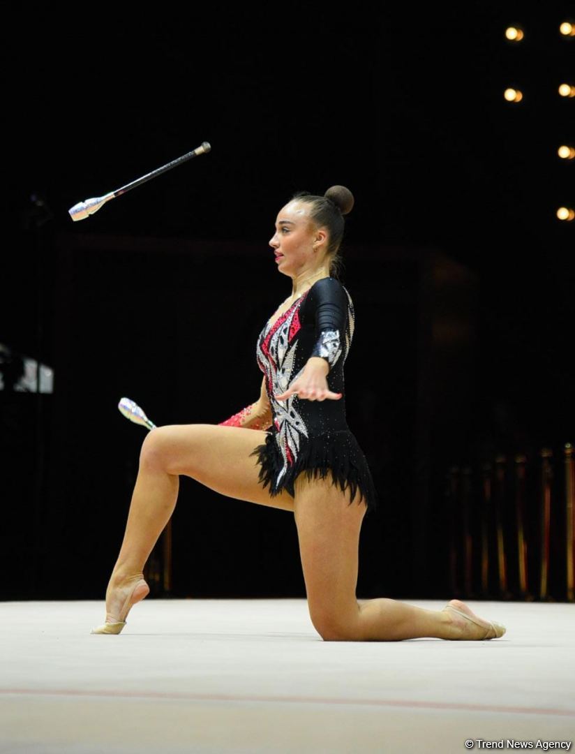 Bakıda bədii gimnastika üzrə 39-cu Avropa çempionatı yarışlarının üçüncü gününə start verilib (FOTO)
