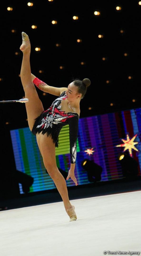 Bakıda bədii gimnastika üzrə 39-cu Avropa çempionatı yarışlarının üçüncü gününə start verilib (FOTO)