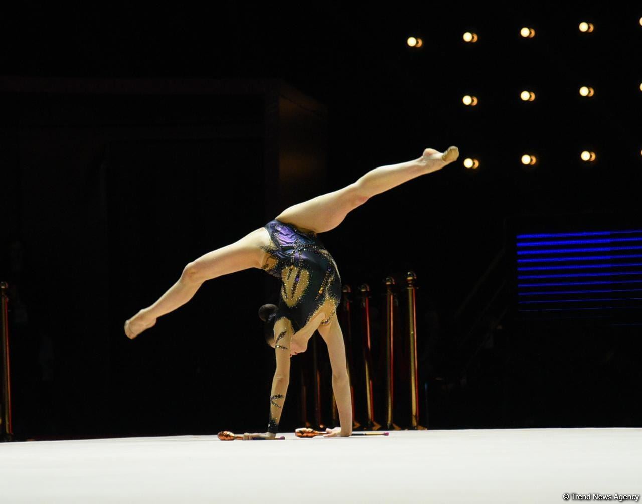 Bakıda bədii gimnastika üzrə 39-cu Avropa çempionatı yarışlarının üçüncü gününə start verilib (FOTO)