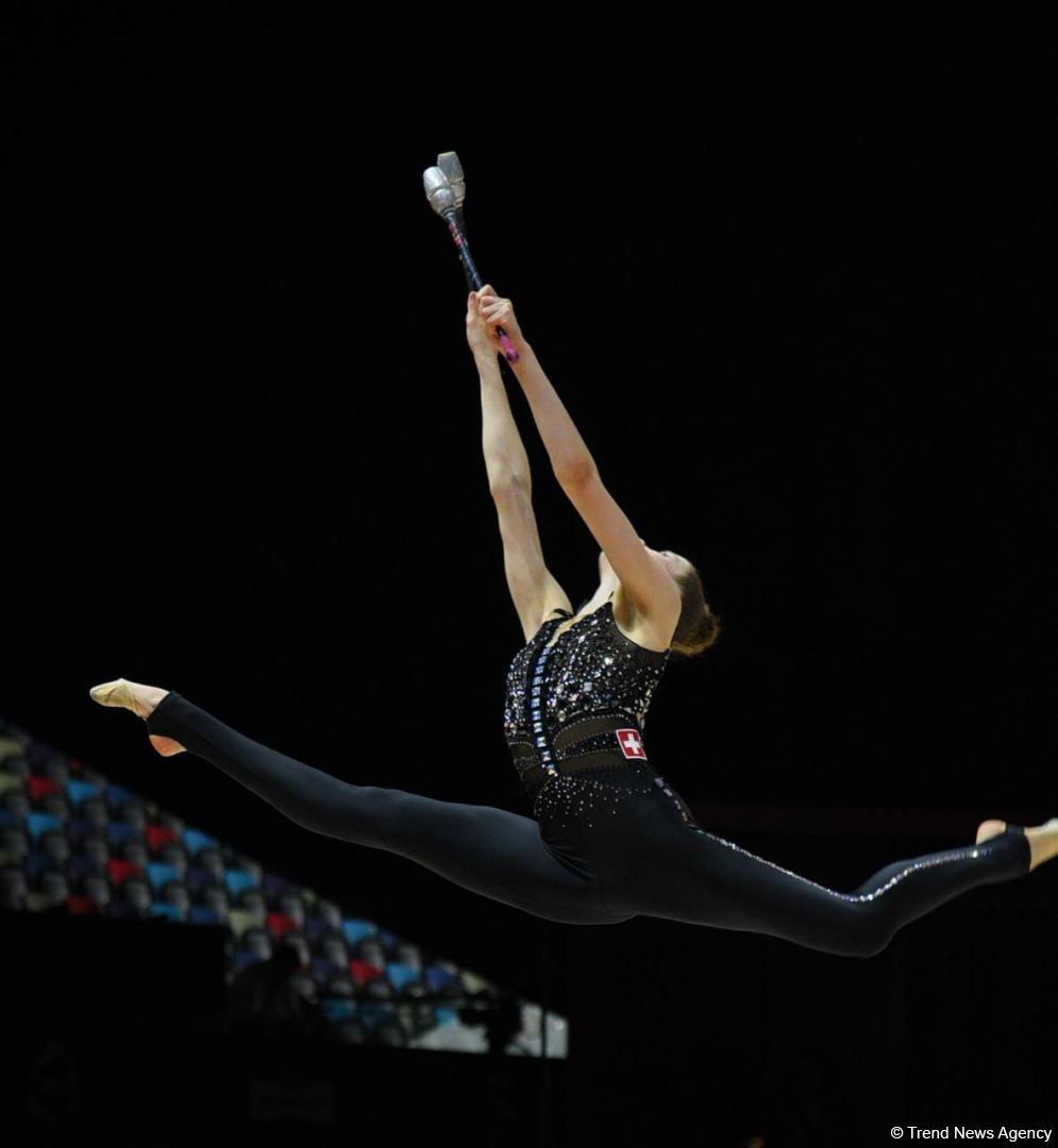 Bakıda bədii gimnastika üzrə 39-cu Avropa çempionatı yarışlarının üçüncü gününə start verilib (FOTO)