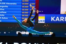 Bədii gimnastika üzrə Avropa çempionatının fərdi çoxnövçülük proqramı üzrə finalının ən gözəl anları (FOTO)