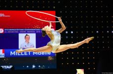 Bədii gimnastika üzrə Avropa çempionatının fərdi çoxnövçülük proqramı üzrə finalının ən gözəl anları (FOTO)