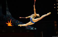 Bədii gimnastika üzrə Avropa çempionatının fərdi çoxnövçülük proqramı üzrə finalının ən gözəl anları (FOTO)