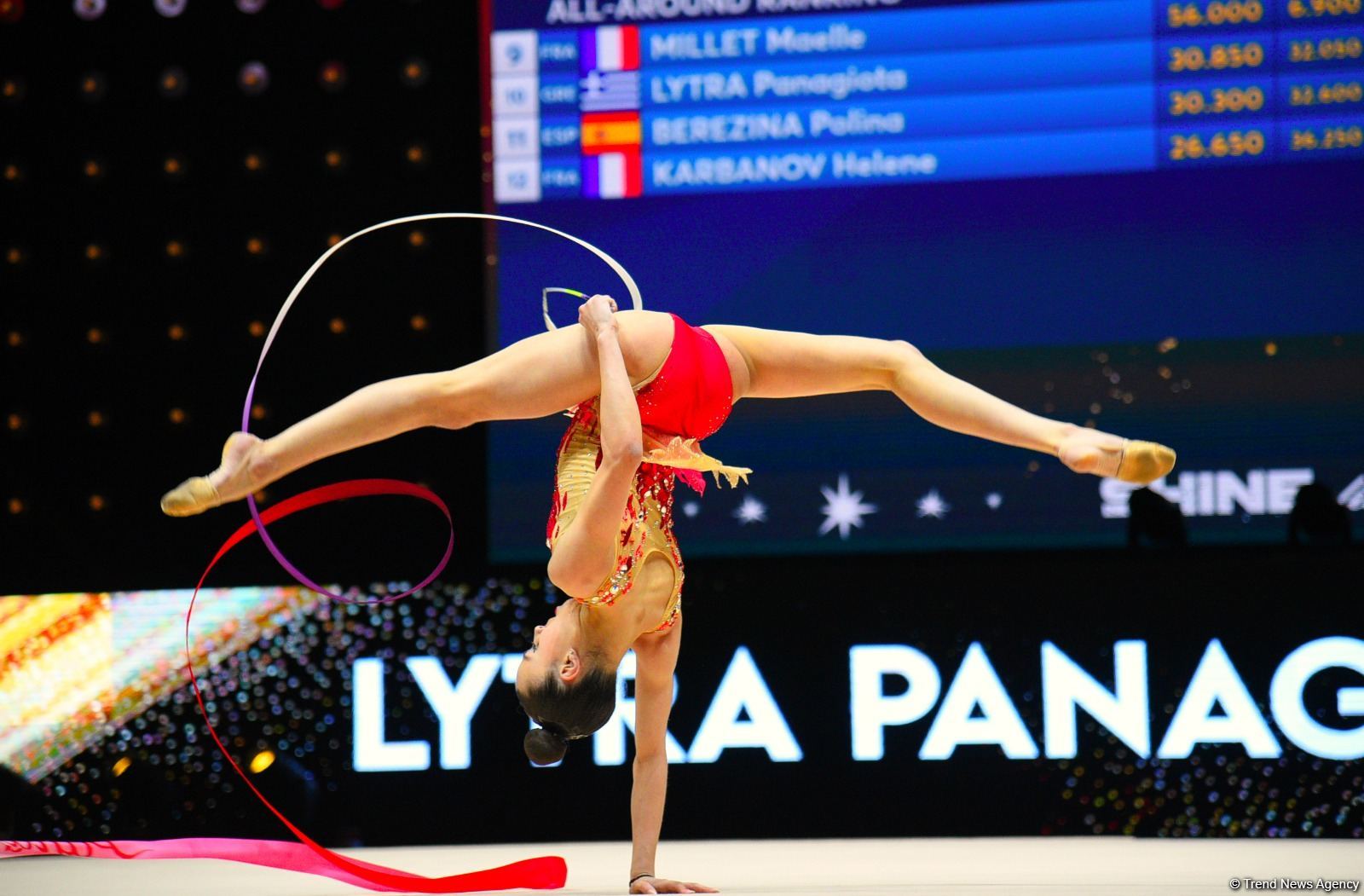 Bədii gimnastika üzrə Avropa çempionatının fərdi çoxnövçülük proqramı üzrə finalının ən gözəl anları (FOTO)